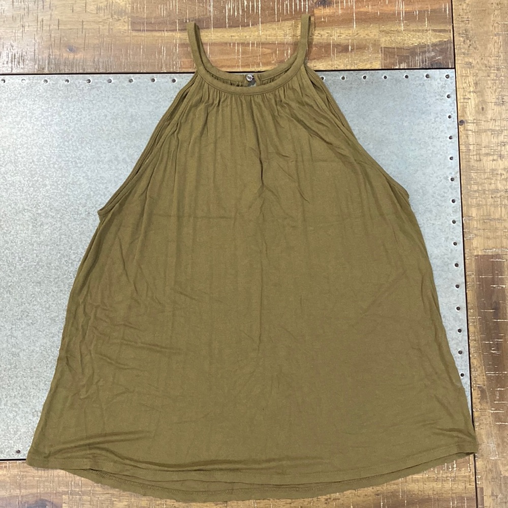 LOFT green halter super soft tank